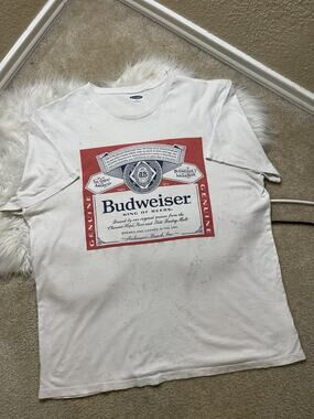 Budweiser Old Navy Graphic T-Shirt Short Sleeve Men's Size X-Large Beer Slogan